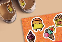 1-2-Go! schoenstickers: ijsjes